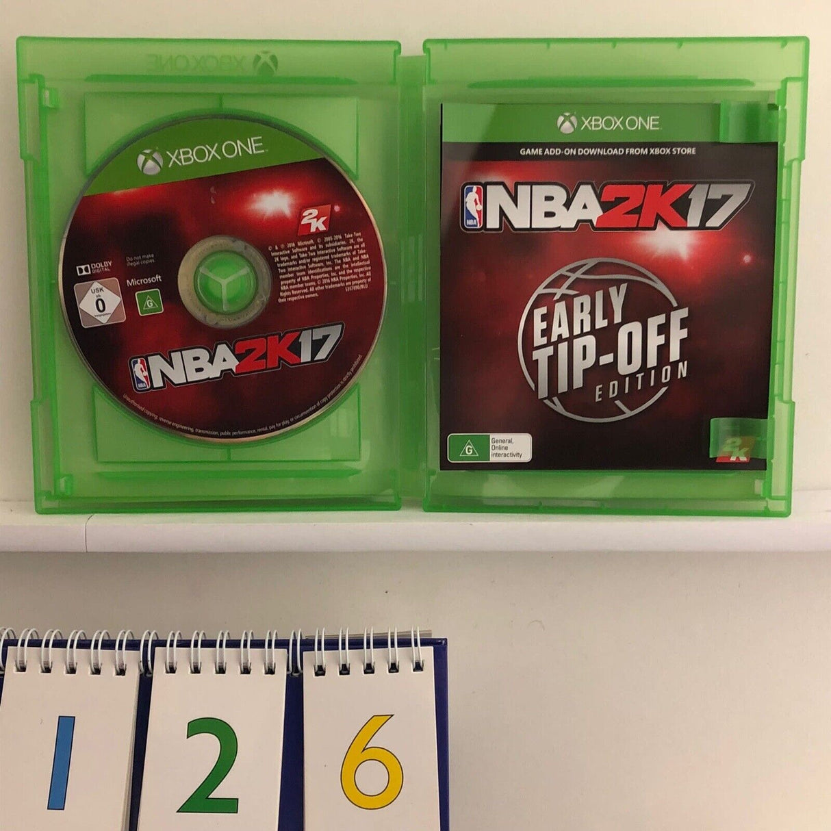 NBA 2K17 Xbox One Game + Manual oz126