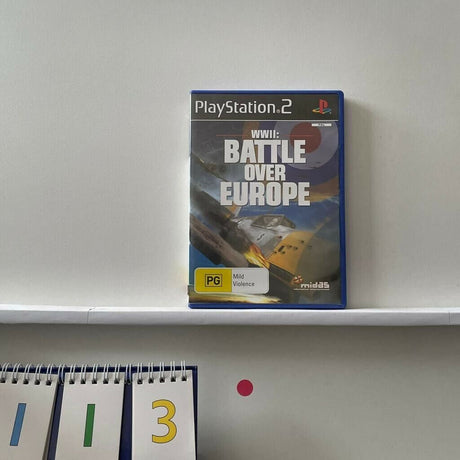 WWII Battle Over Europe PS2 Playstation 2 Game + Manual  PAL p113 - Trippy Trades 