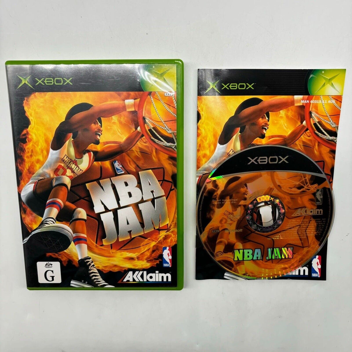 NBA Jam Xbox Original Game + Manual PAL 28j4 - Trippy Trades 