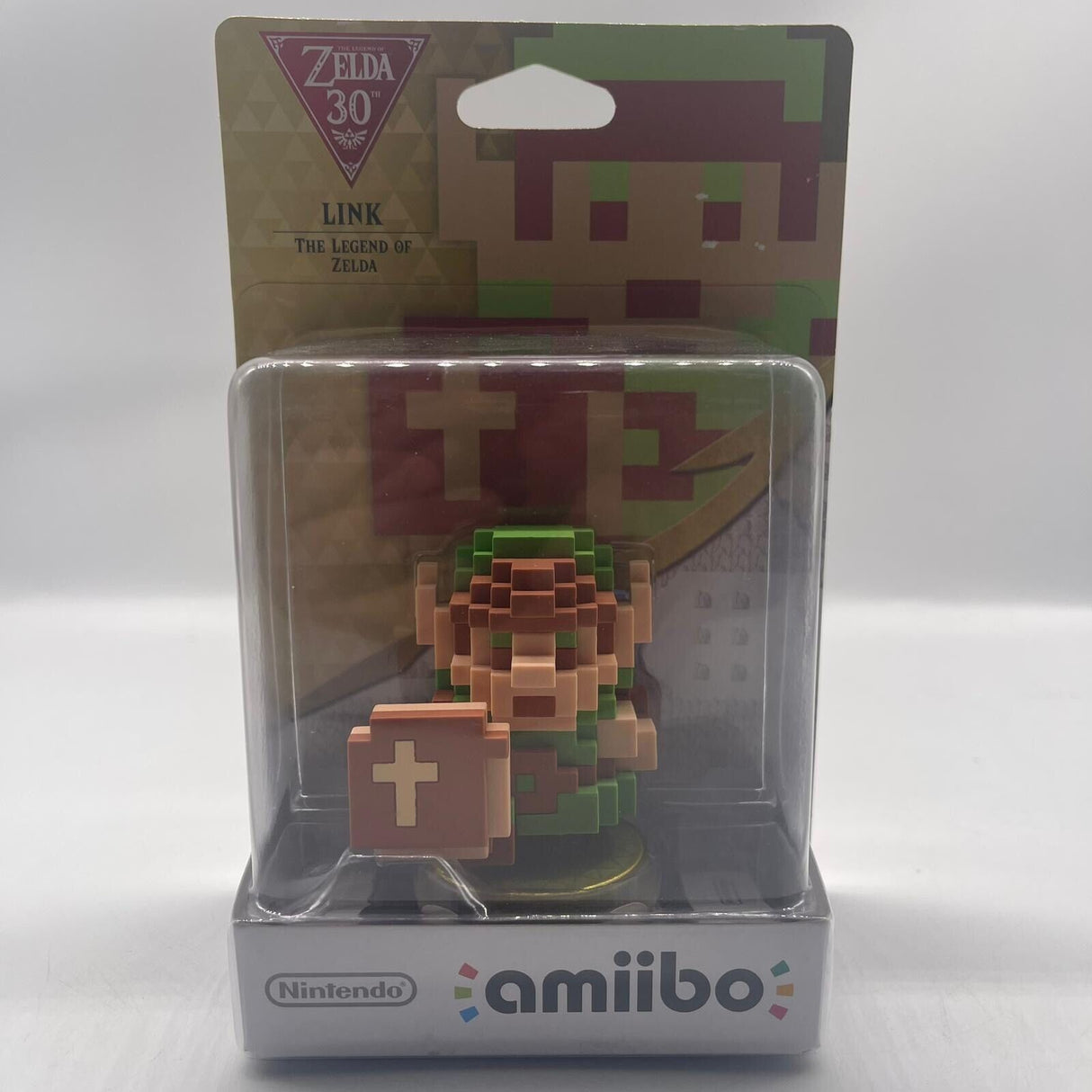 The Legend Of Zelda 30th Anniversary 8 Bit Pixel Link Amiibo Figure - Trippy Trades 