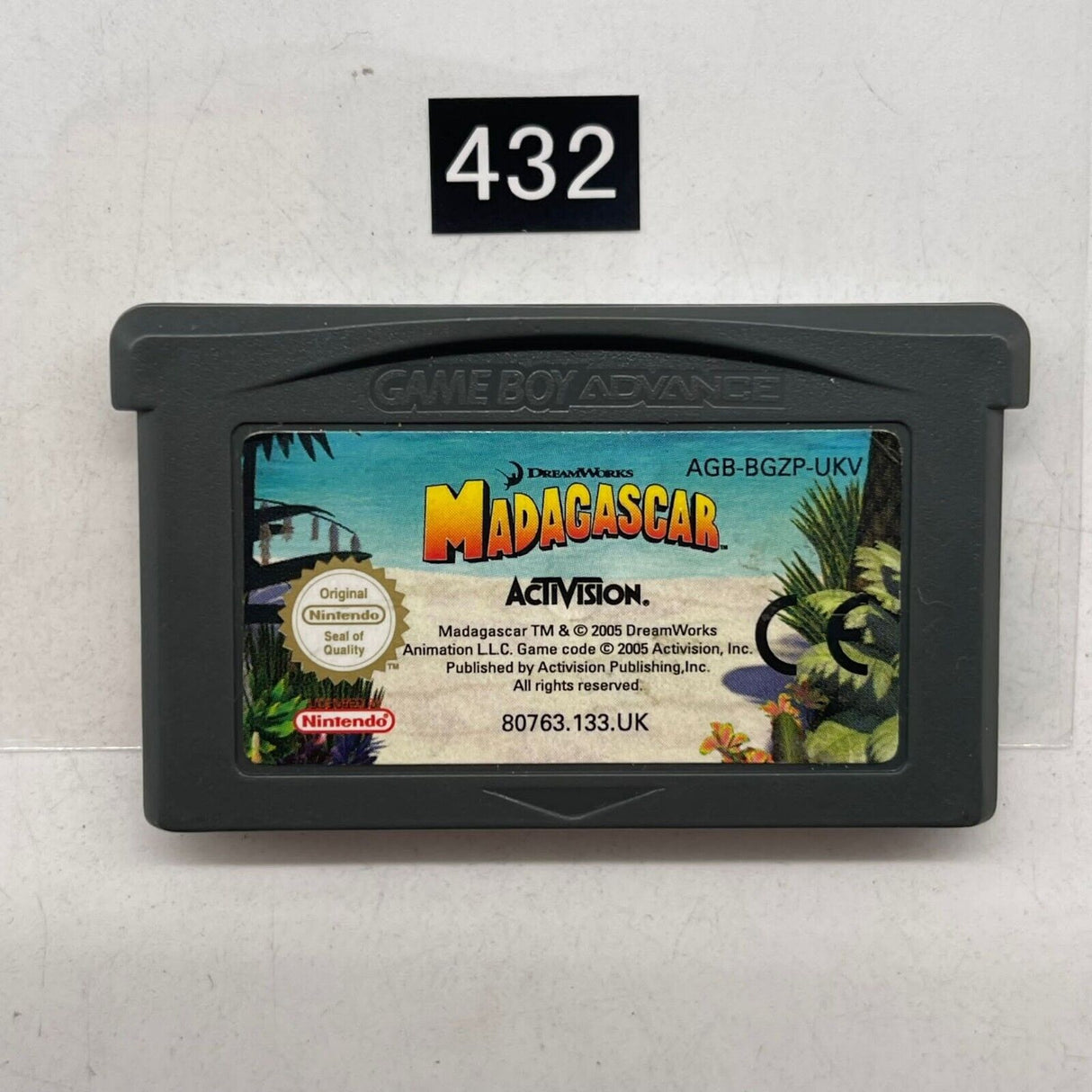 Madagascar Nintendo Gameboy Advance GBA Game cartridge oz432 - Trippy Trades 