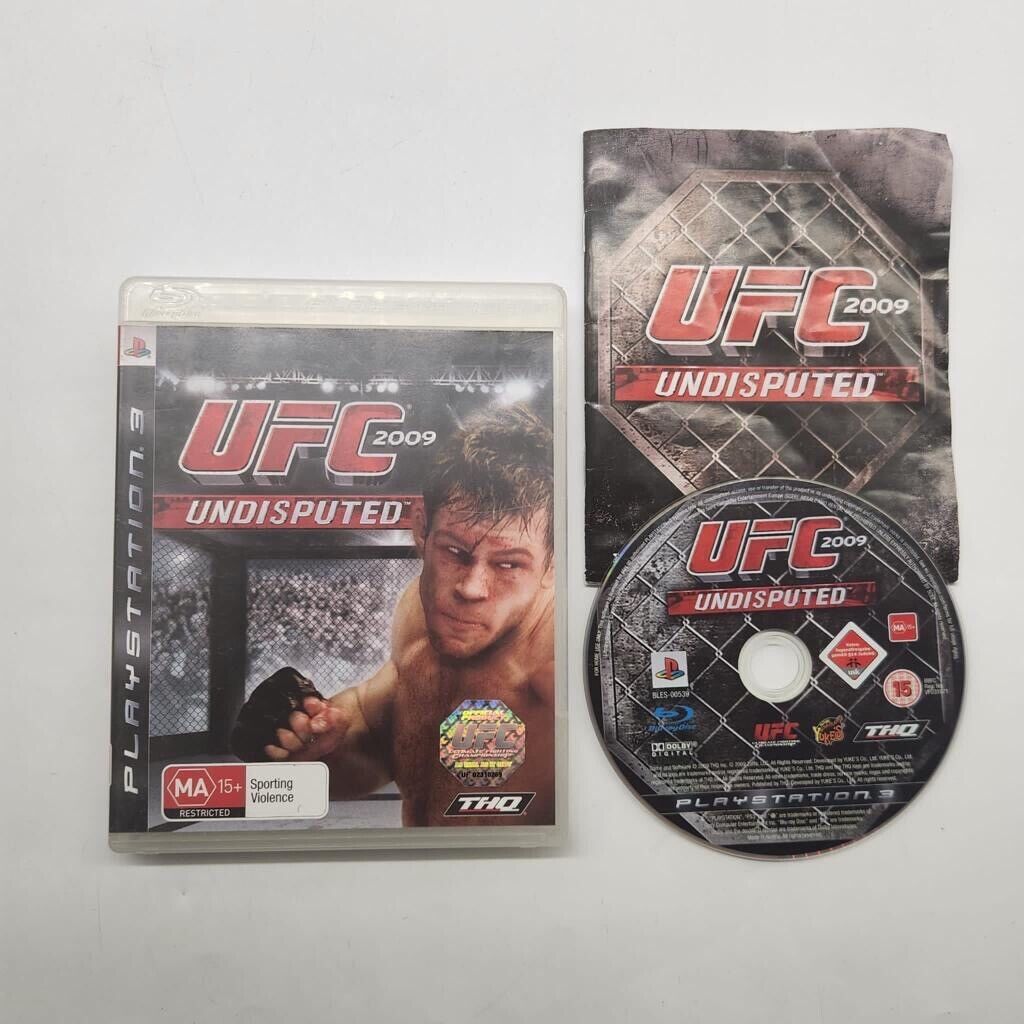UFC 2009 Undisputed PS3 Playstation 3 Game + Manual