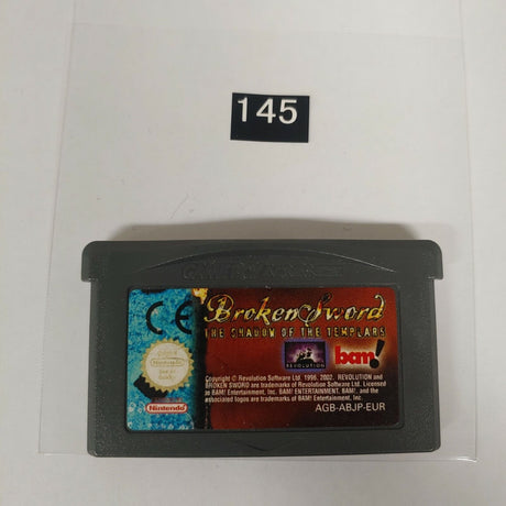 Broken Sword The shadow of the Templars Gameboy Advance GBA Game - Trippy Trades 