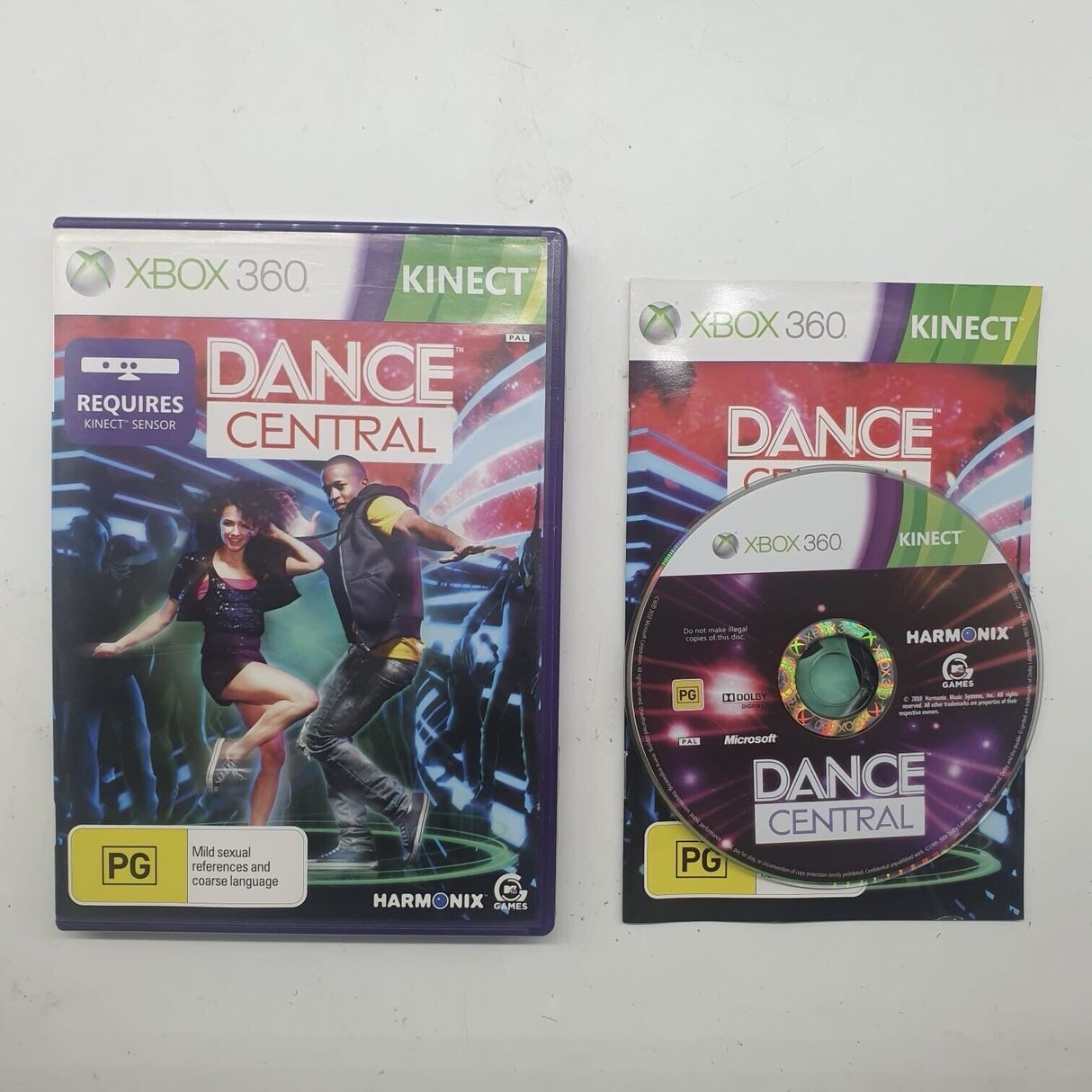 Dance Central Xbox 360 Game + Manual PAL