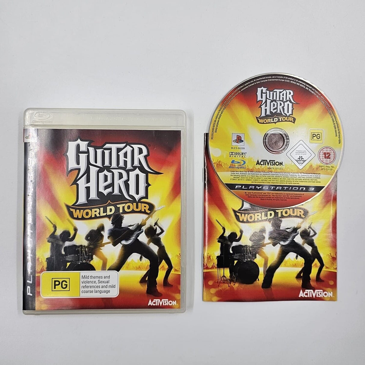 Guitar Hero World Tour PS3 Playstation 3 Game + Manual