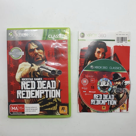 Red Dead Redemption Xbox 360 Game + Manual PAL - Trippy Trades 