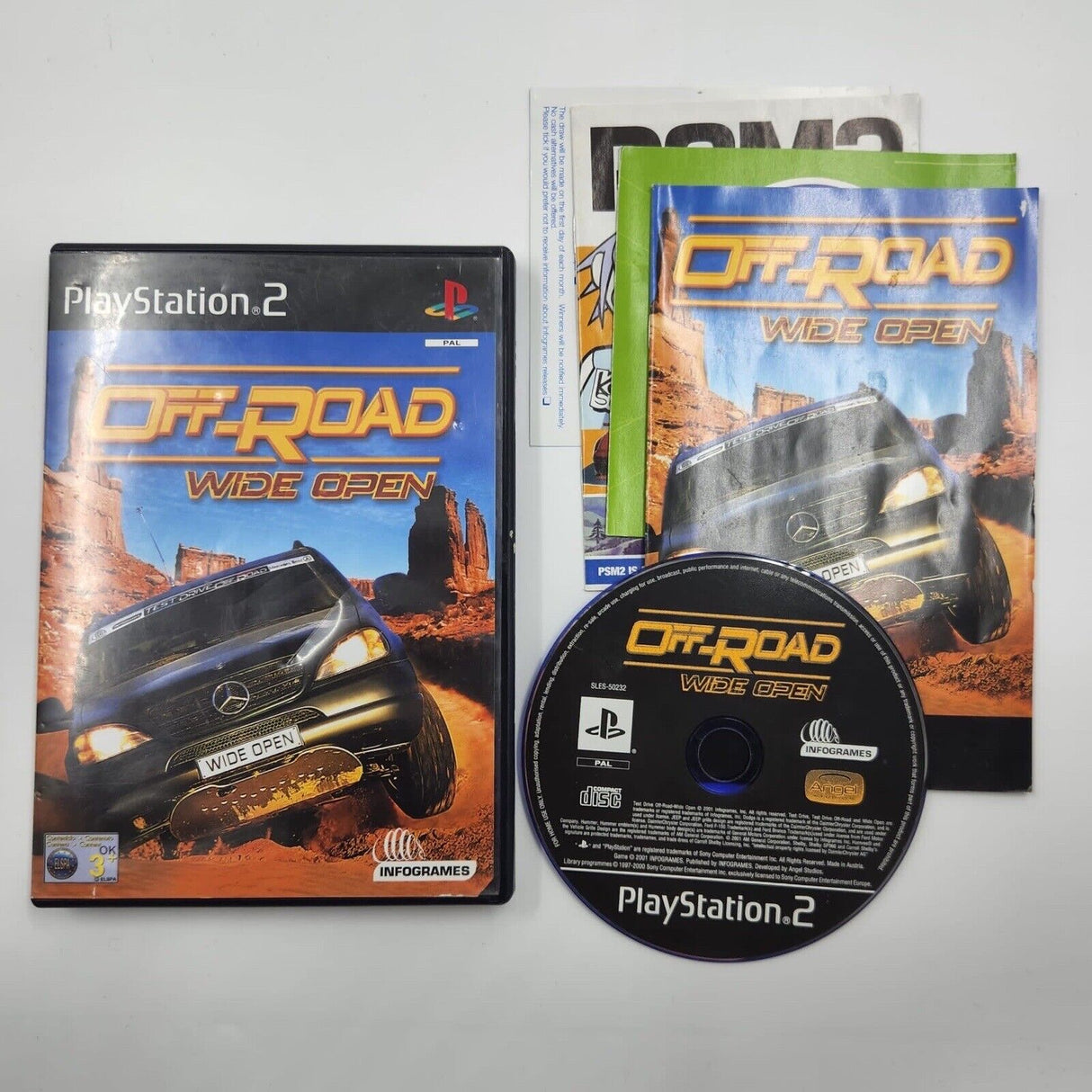 Off-Road Wide Open PS2 Playstation 2 Game + Manual PAL