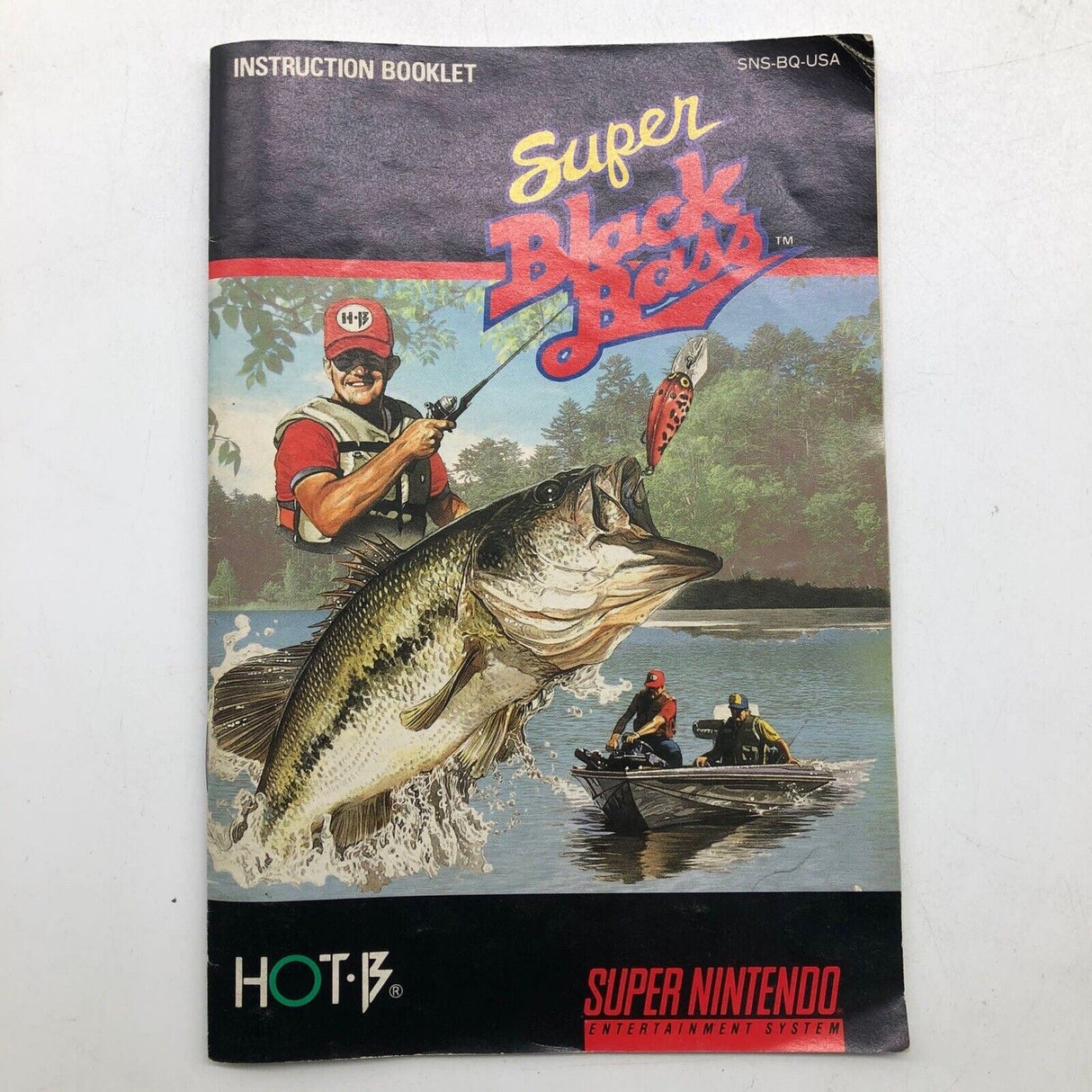 Super Black Bass Super Nintendo SNES Game Boxed + NTSC U/C Manual r17 - Trippy Trades 