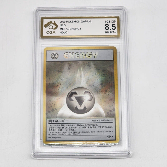 PSA 8.5 Japanese Metal Energy Holo Neo Genesis Pokemon Card - Trippy Trades 