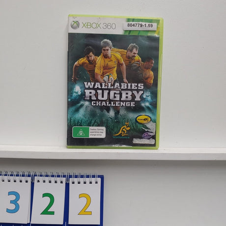 Wallabies Rugby Challenge  Xbox 360 game + manual PAL - Trippy Trades 