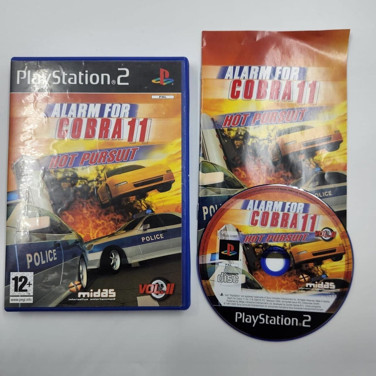 Alarm For Cobra 11 Vol.2 Hot Pursuit PS2 Playstation 2 Game + Manual PAL - Trippy Trades 