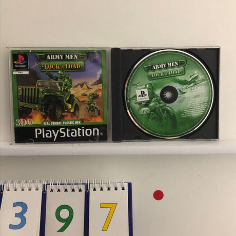 Army Men Lock n Load PS1 Playstation 1 Game + Manual PAL - Trippy Trades 