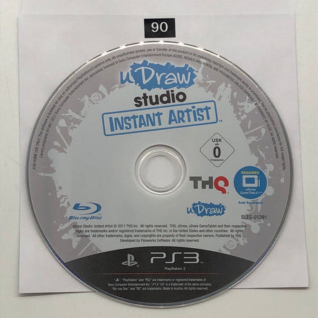 U Draw Studio Instant Artist PS3 Playstation 3 Game Disc Only - Trippy Trades 