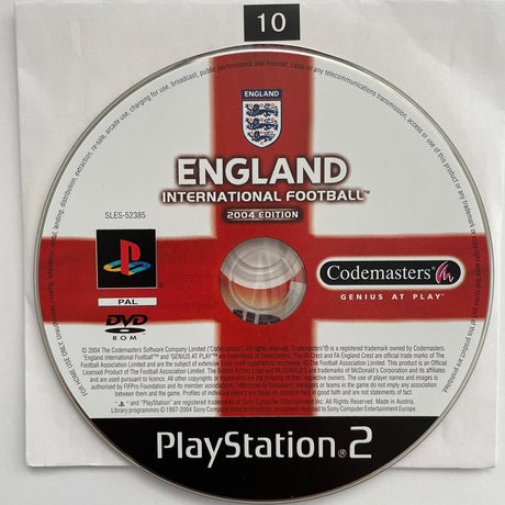 England International Football 2004 PS2 Playstation 2 Game Disc Only - Trippy Trades 