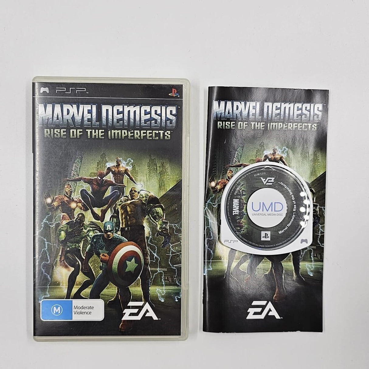 Marvel Nemesis Rise of the Imperfects PSP Playstation Portable Game + Manual - Trippy Trades 