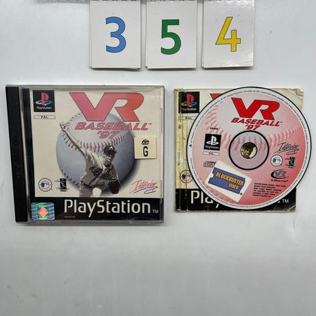 VR Baseball 97 PS1 Playstation 1 Game + Manual PAL - Trippy Trades 