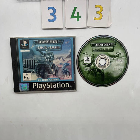 Army Men Lock n Load PS1 Playstation 1 Game + Manual PAL - Trippy Trades 