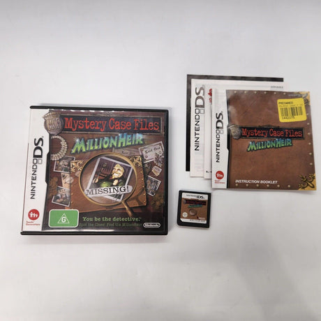 Mystery Case Files: MillionHeir Nintendo DS Game + Manual 23o3 - Trippy Trades 