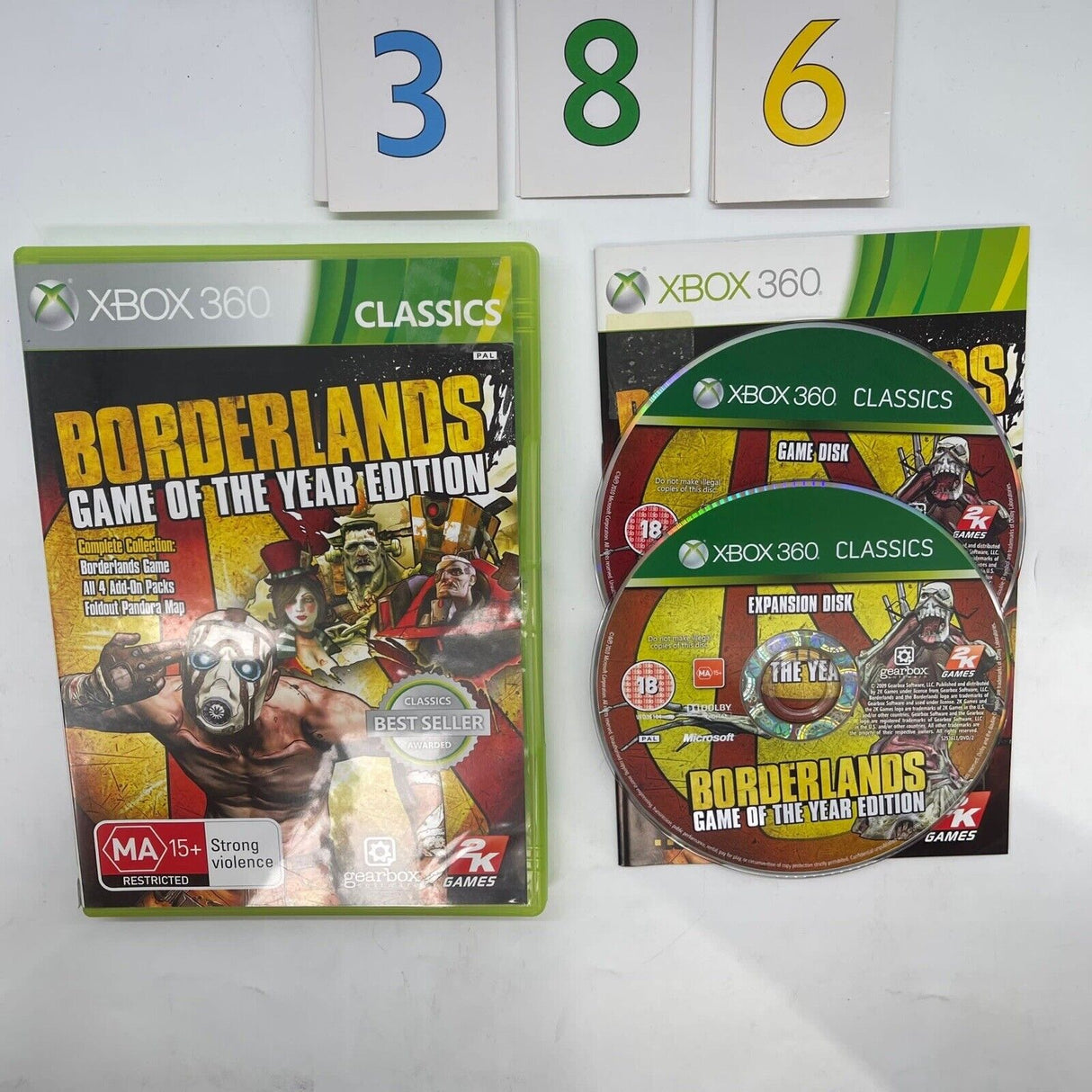 Borderlands Game of The Year Edition Xbox 360 Game + Manual PAL - Trippy Trades 