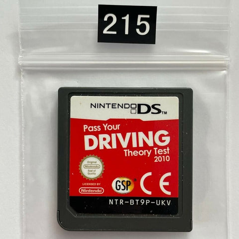 Pass Your Driving Theory Test 2010  Nintendo Ds Game Cartridge