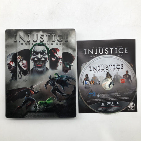 Injustice Gods Among Us PlayStation 3 PS3 Game Collectors Edition Steelbook - Trippy Trades 