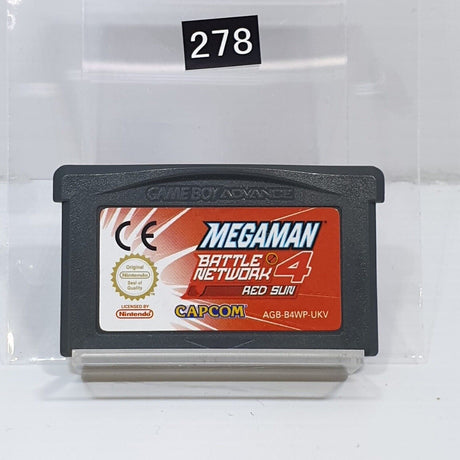 Megaman 4 Battle Network Red Sun Nintendo Gameboy Advance GBA Game - Trippy Trades 