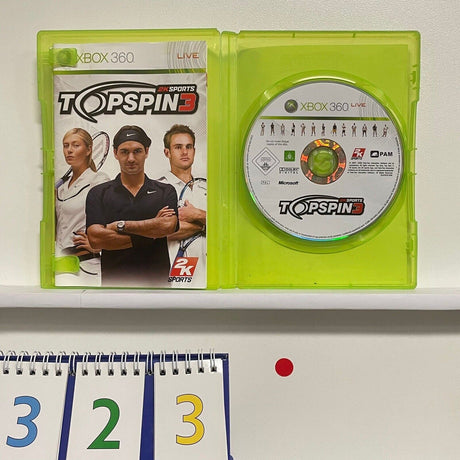 Top Spin 3 III Xbox 360 Game + Manual PAL r323 - Trippy Trades 