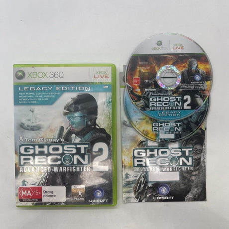 Ghost Recon 2 II Advanced Warfighter Xbox 360 Game + Manual PAL  12D - Trippy Trades 