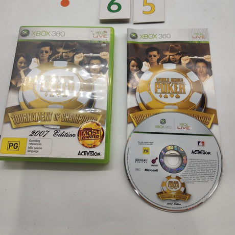 World Series Of Poker Tournament Of Champions 2007 Xbox 360 Game +Manual PAL - Trippy Trades 