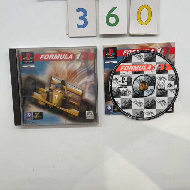 Formula 1 F1 PS1 Playstation 1 Game + Manual PAL - Trippy Trades 