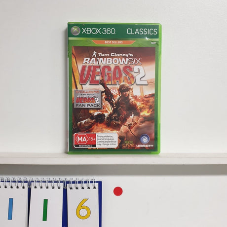 Tom Clancy’s Rainbow Six Vegas 2 II Xbox 360 game + manual pal - Trippy Trades 