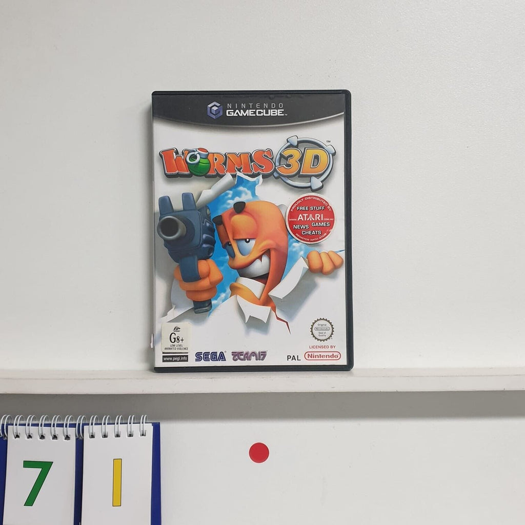 Worms 3D Gamecube PAL Game + Manual