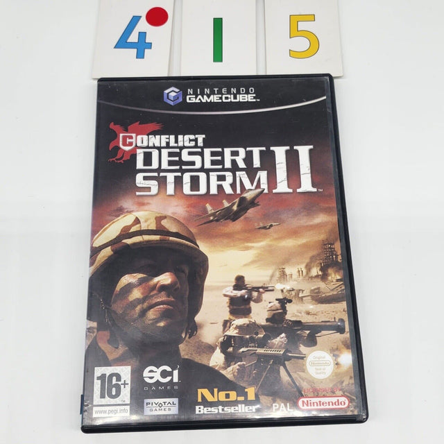 Conflict Desert Storm 2 II Nintendo Gamecube Game + Manual PAL - Trippy Trades 