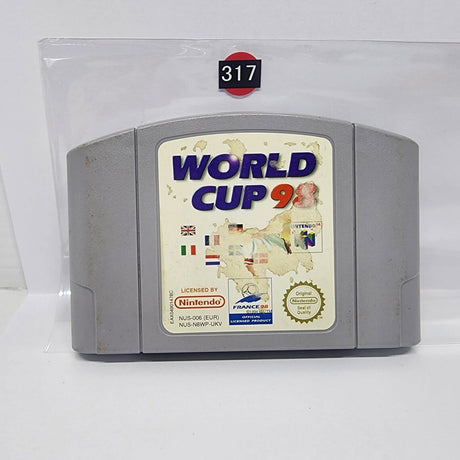 world cup 98 Nintendo 64 N64 Game Cartridge PAL r317 - Trippy Trades 