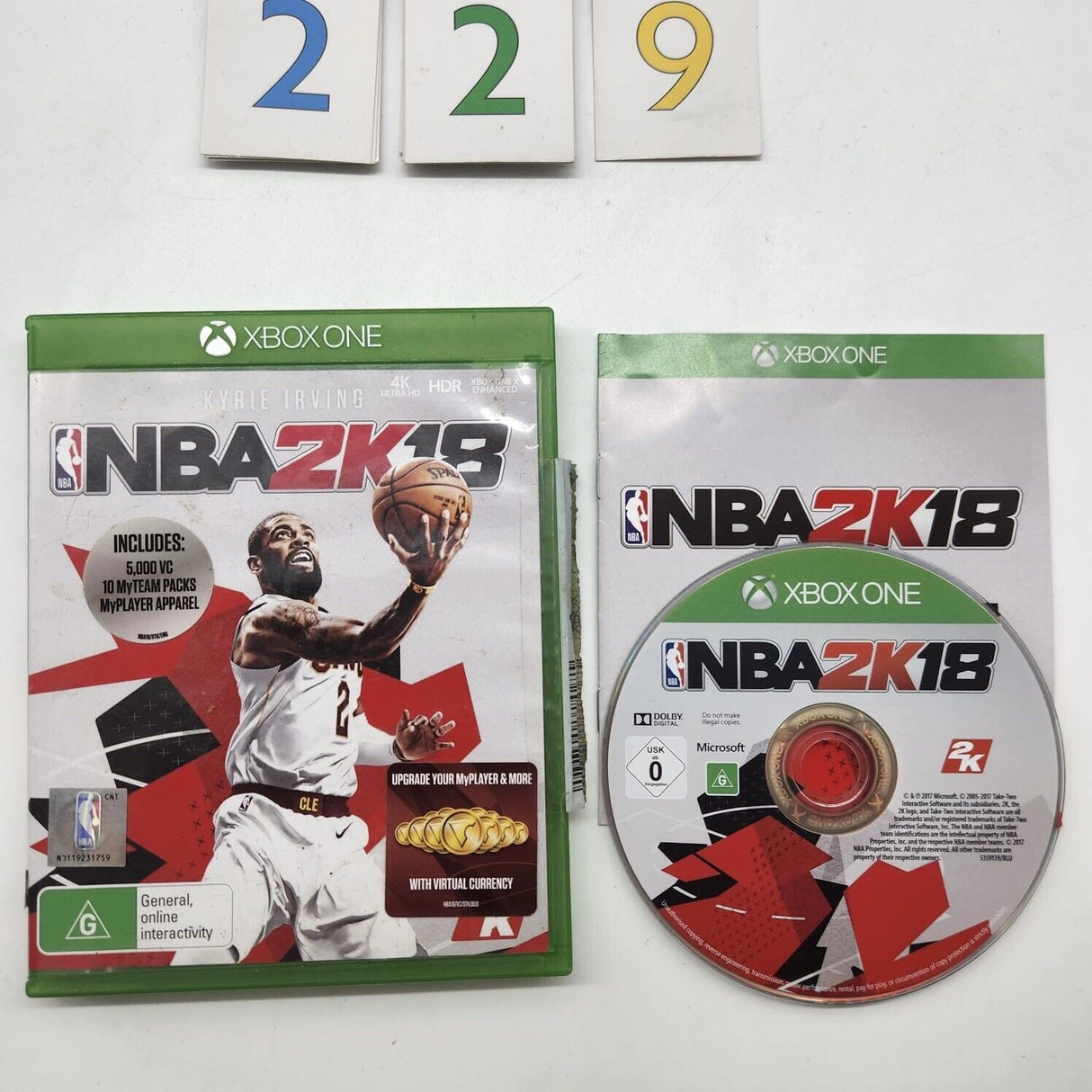 NBA 2K18 Xbox One Game + Manual - Trippy Trades 