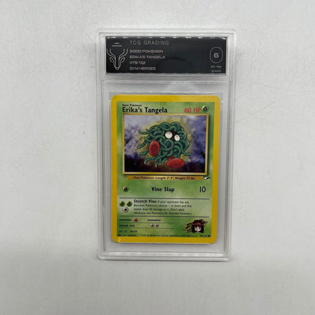 Erikas Tangela Pokemon Card 79/132 Gym Heroes Graded TCG 6 - Trippy Trades 