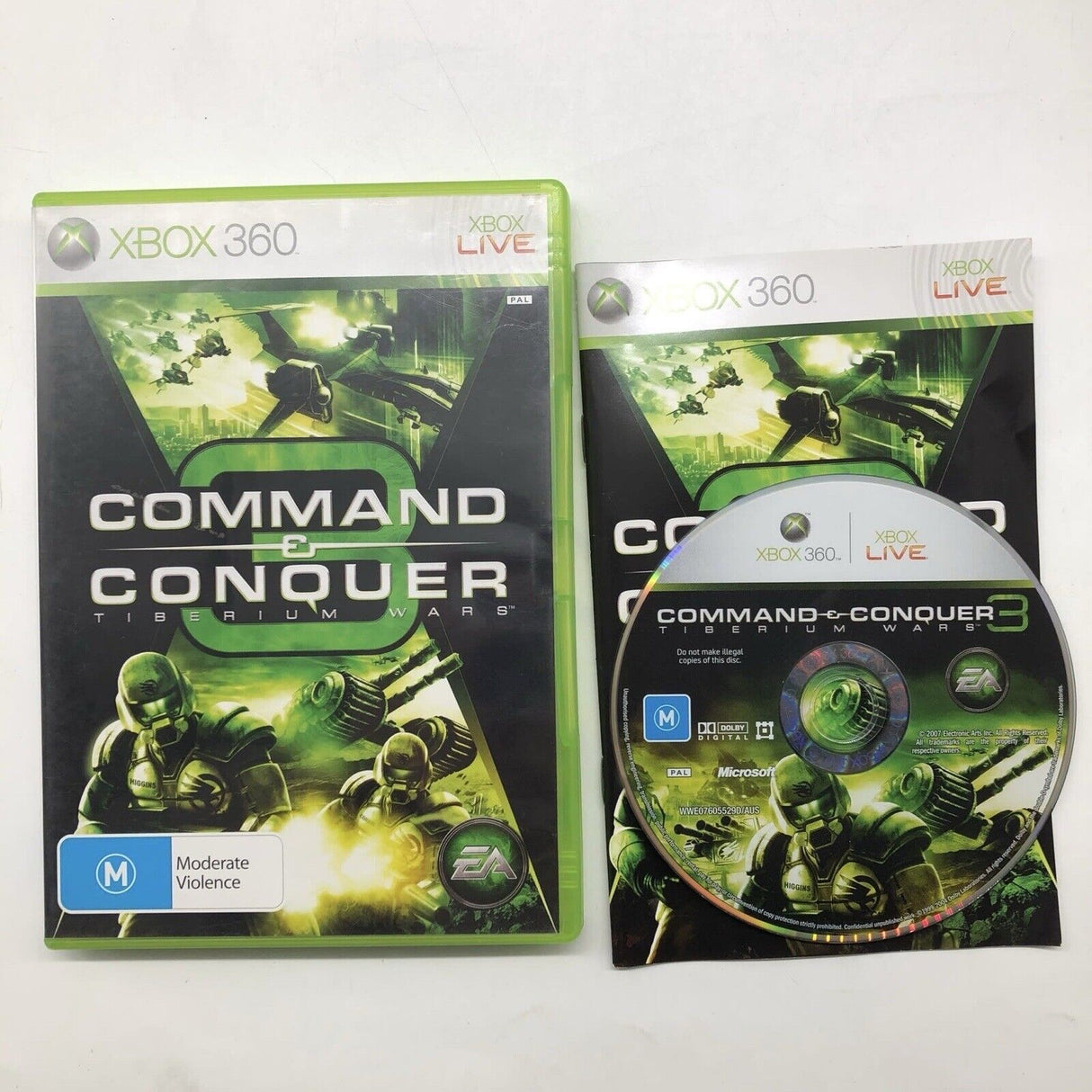 Command & Conquer 3 III Tiberium Wars Xbox 360 Game + Manual PAL 24d3 - Trippy Trades 