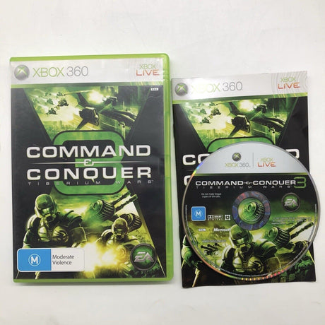 Command & Conquer 3 III Tiberium Wars Xbox 360 Game + Manual PAL 24d3 - Trippy Trades 