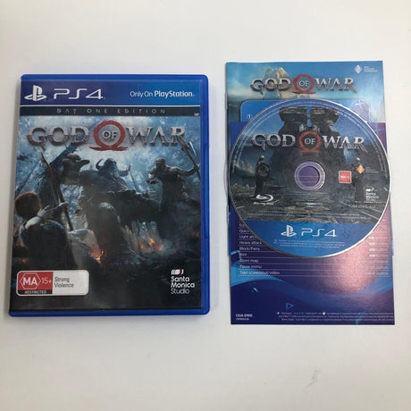 God Of War - Day One Edition PS4 Playstation 4 Game + Manual - Trippy Trades 