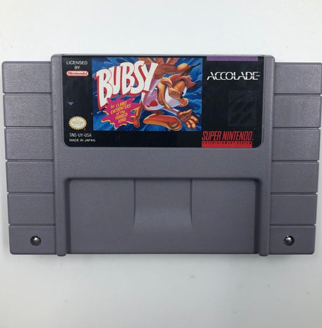 Bubsy Super Nintendo SNES Game Cartridge NTSC U/C - Trippy Trades 