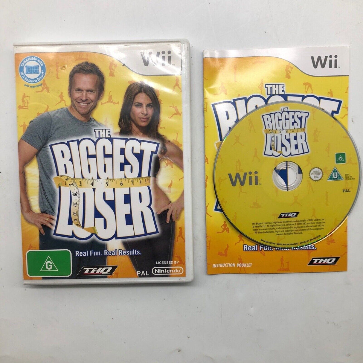 The Biggest Loser Nintendo Wii Game + Manual PAL