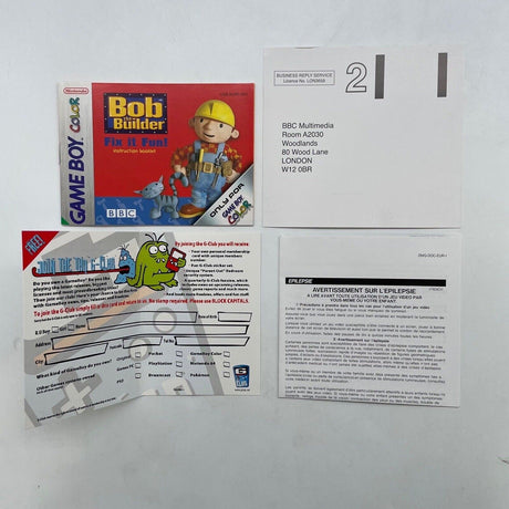 Bob The Builder Fix It Fun Nintendo Gameboy Color/Colour Game Boxed Complete - Trippy Trades 