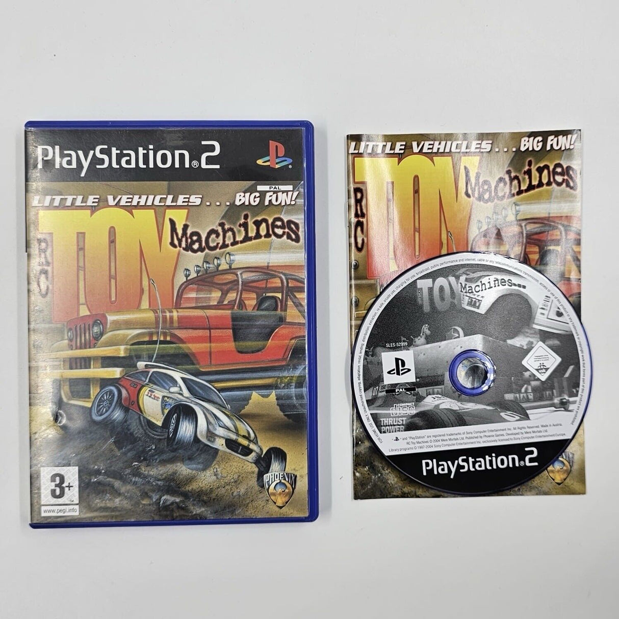 RC Toy Machines PS2 Playstation 2 Game + Manual PAL