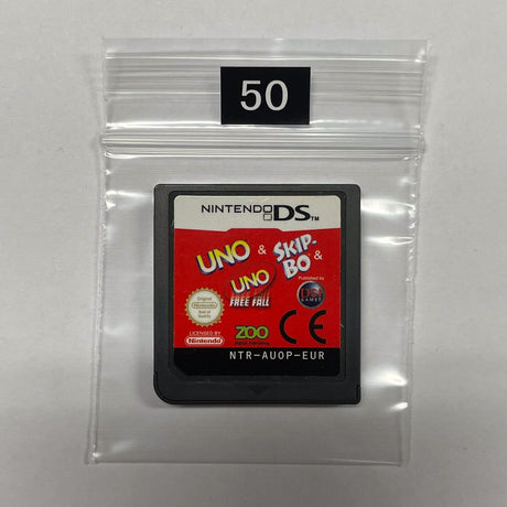 Uno Skip-Bo UNO Free Fall Nintendo DS Game Cartridge - Trippy Trades 