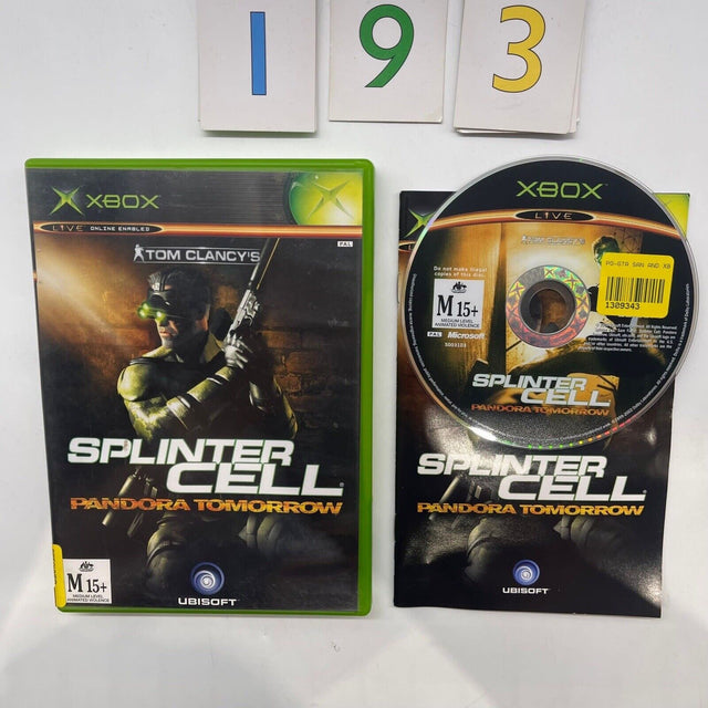 Tom Clancy’s Splinter Cell Pandora Tomorrow Xbox Original Game + Manual PAL - Trippy Trades 