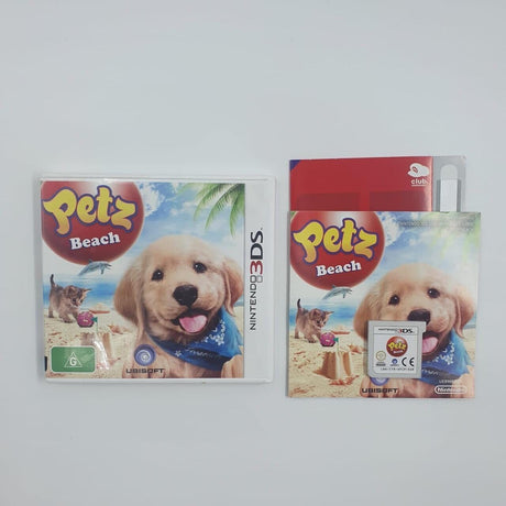 Petz Beach Nintendo 3DS + Manual Game PAL - Trippy Trades 