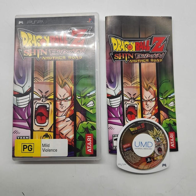 Dragon Ball Z Shin Budokai Another Road PSP Playstation Portable + Manual - Trippy Trades 