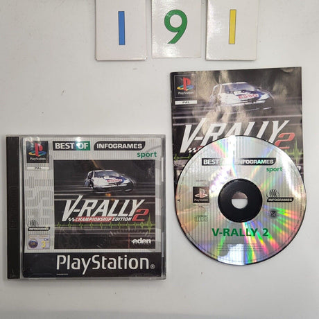 V Rally 2 II Championship Edition PS1 Playstation 1 Game + Manual PAL - Trippy Trades 