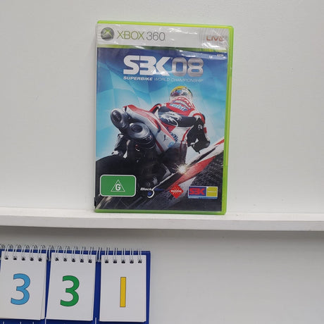 SBK 08 2008 Xbox 360 game + manual PAL - Trippy Trades 