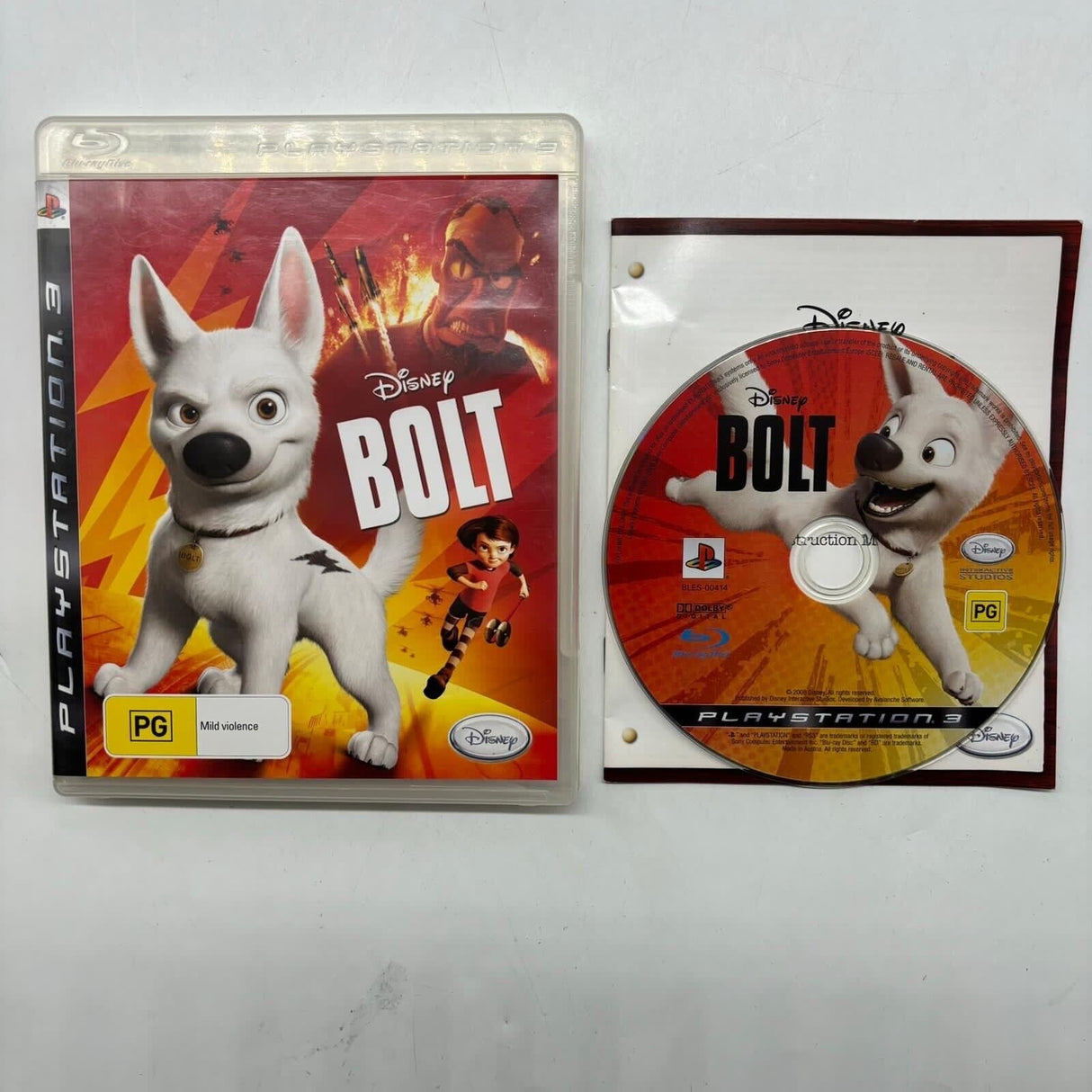 Bolt PS3 Playstation 3 Game + Manual - Trippy Trades 